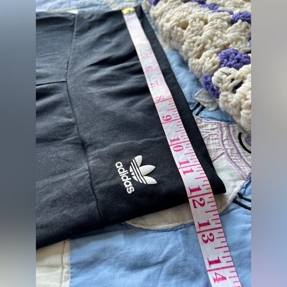 Adidas Black and White Skinny Leggings with Iconic Stripes Athletic Pants Small - Picture 6 of 8